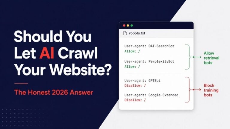 Should You Let AI Crawl Your Website? The Honest 2026 Answer